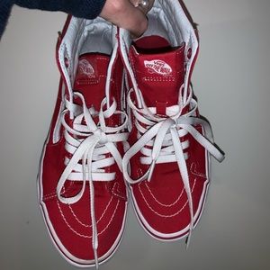 Red Vans Hightops